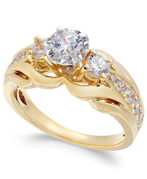 macy's diamond wedding rings|macy's engagement rings clearance gold.